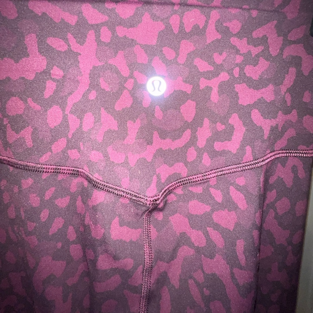 Lululemon align burgundy camo - size 2- like new